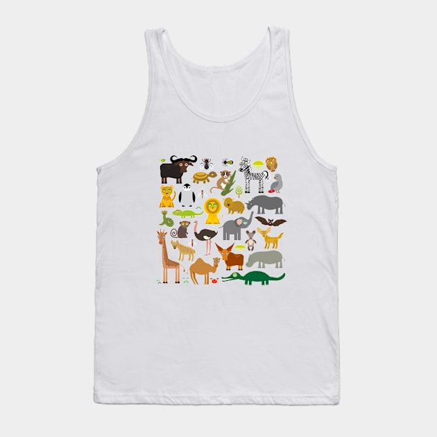 animals of Africa Tank Top by EkaterinaP